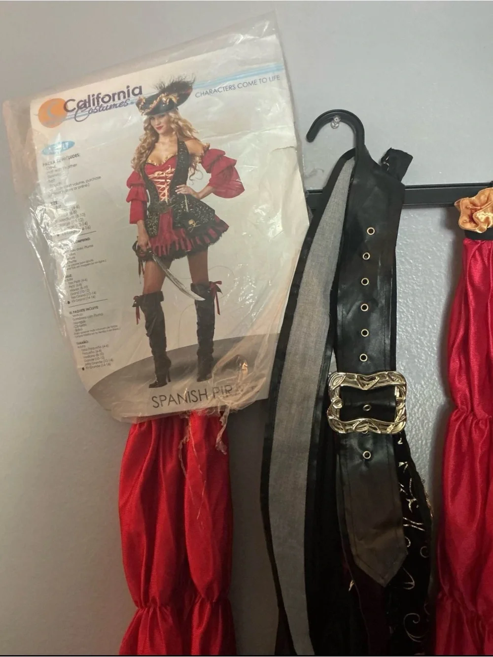 Kids Red Pirate Costume with Gold Trim - Classic Adventure Set
